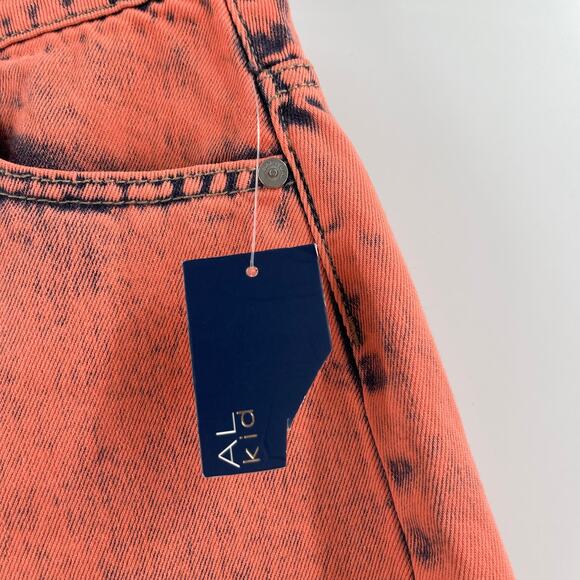 HABITUAL KID Jean Shorts Size 16 Girls Denim Coral Retro High Rise Ritual NWT - Picture 3 of 16